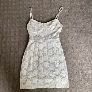 Ark & co offwhite mini dress S